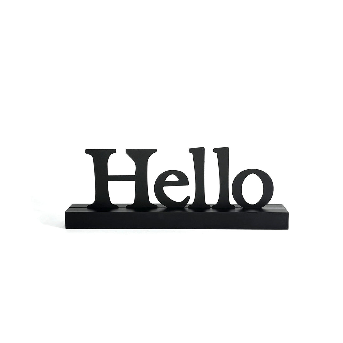 "Hello" Magnetic Word w/ Wood Base
