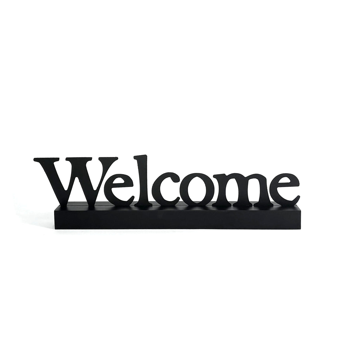 "Welcome" Magnetic Word w/ Wood Base