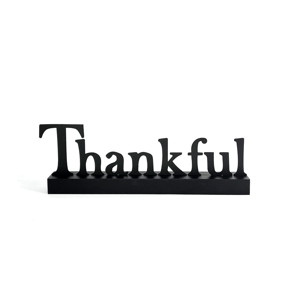 "Thankful" Magnetic Word w/ Wood Base