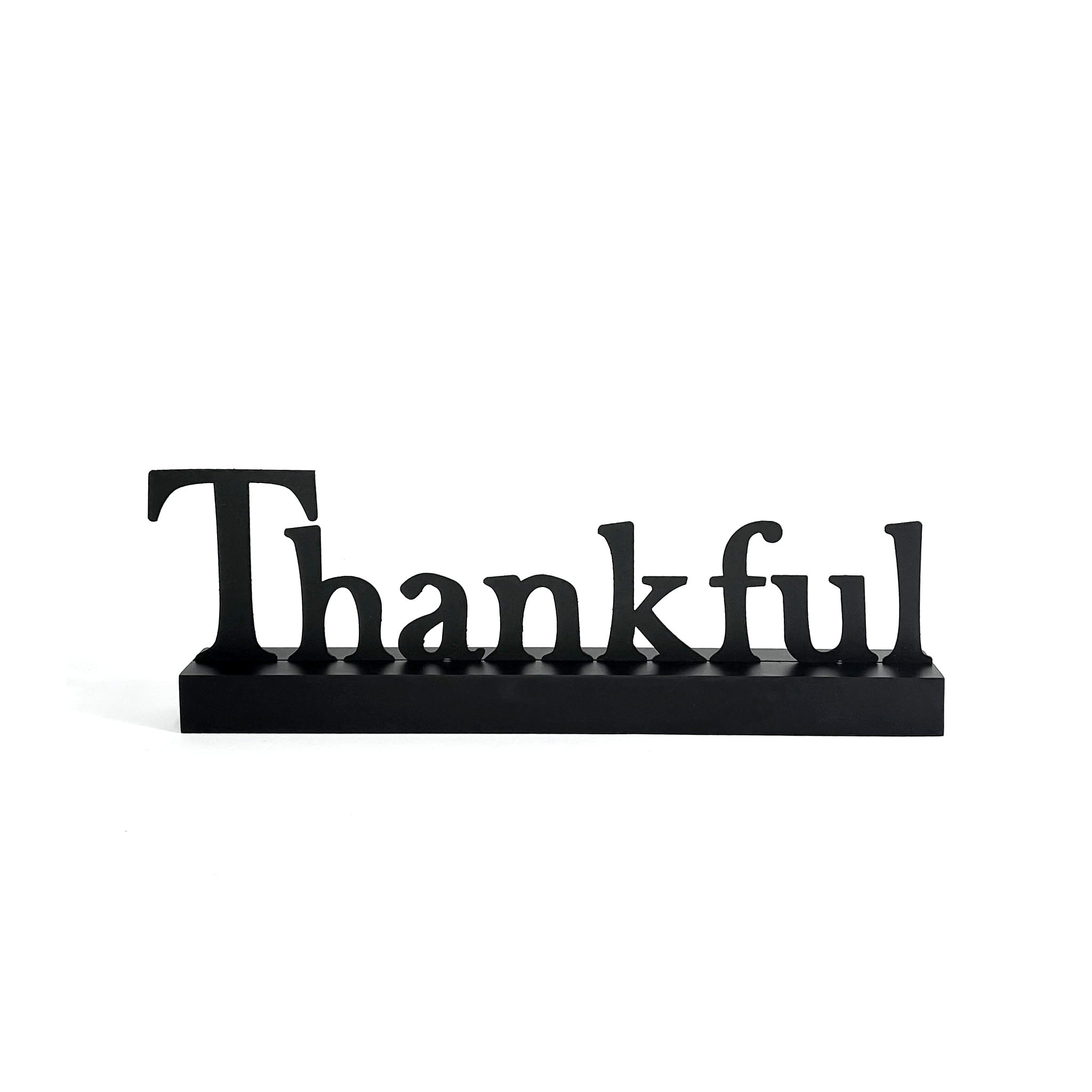 Thankful Magnetic Word w/ Wood Base