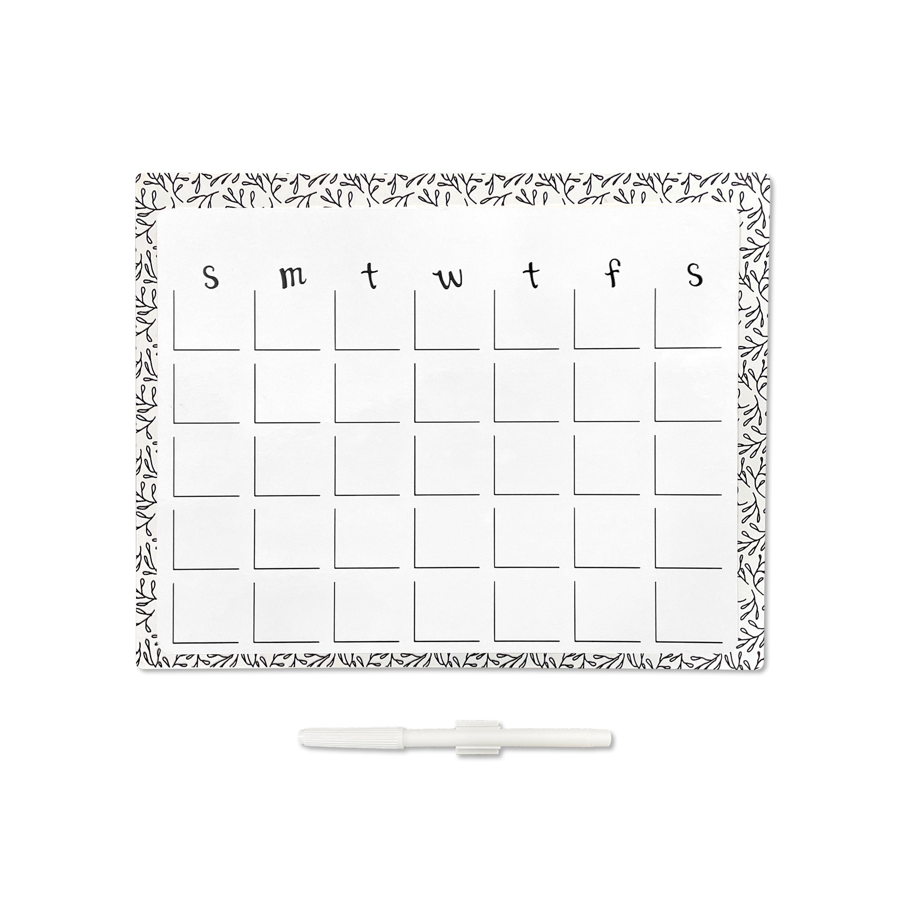 Trocken abwischbarer Kalender mit Schreibtisch-Staffelei im Paket