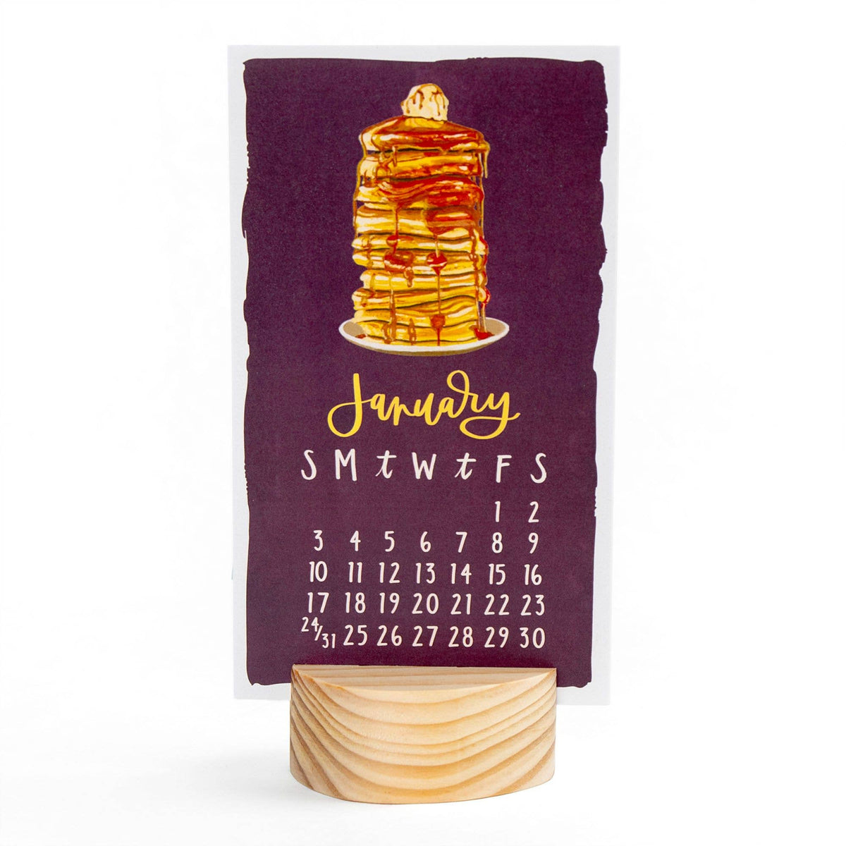 I Remember When 2027 Mini Desk Calendar + Wooden Block