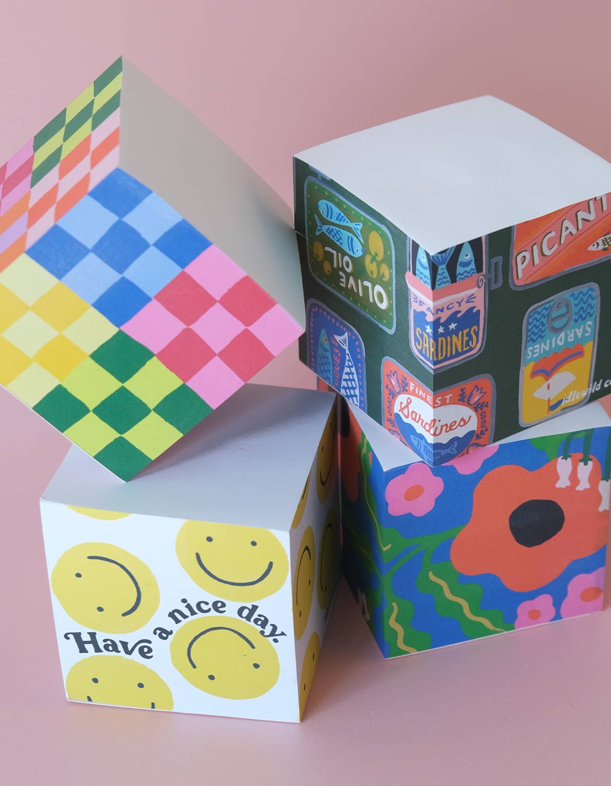 Sticky Note Cube | Wavy Daisy