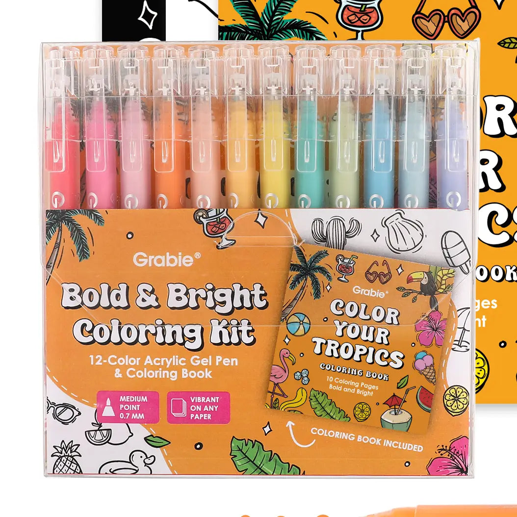 Bold &amp; Bright Coloring Kit - Summer Colors