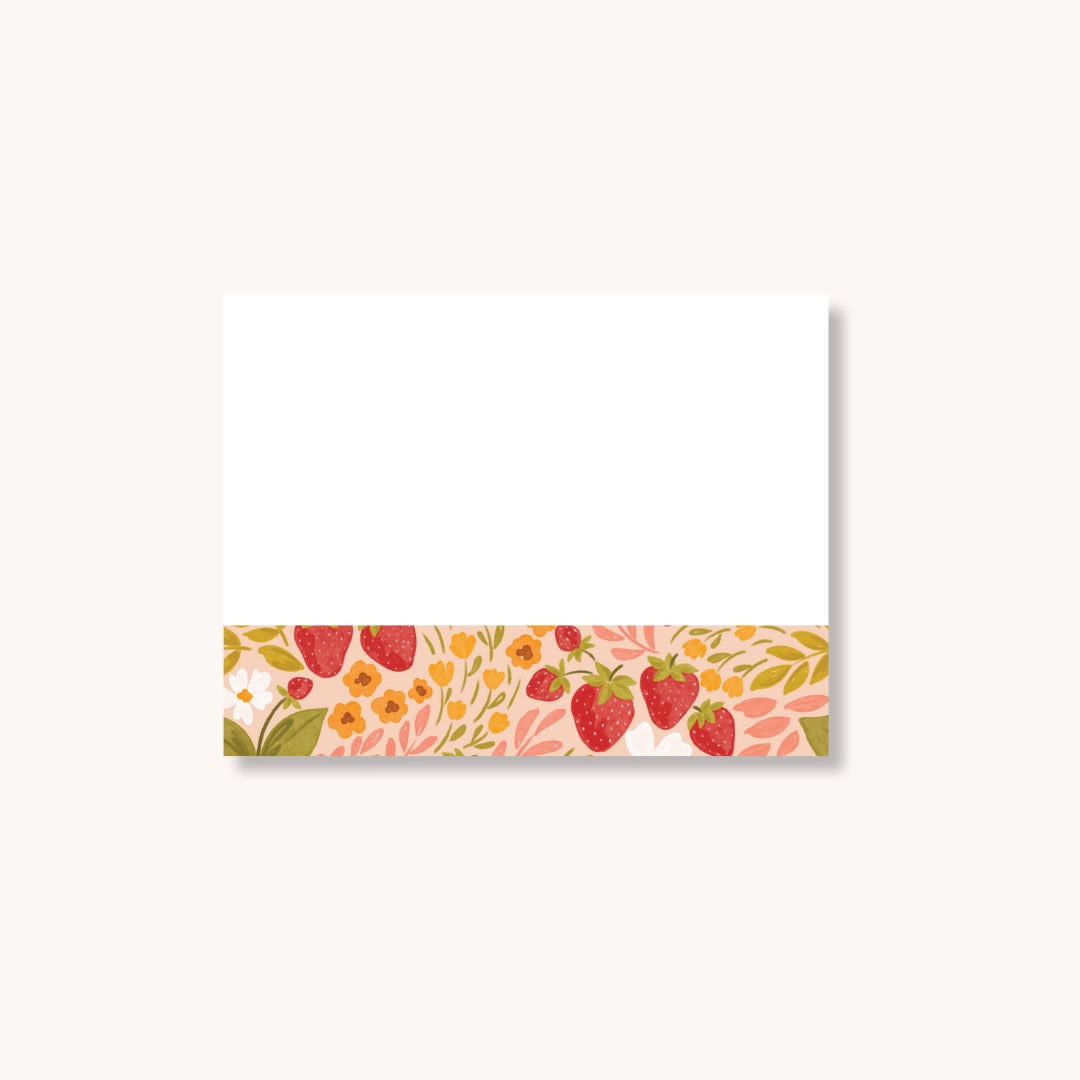 Sticky Note - Strawberry Patch