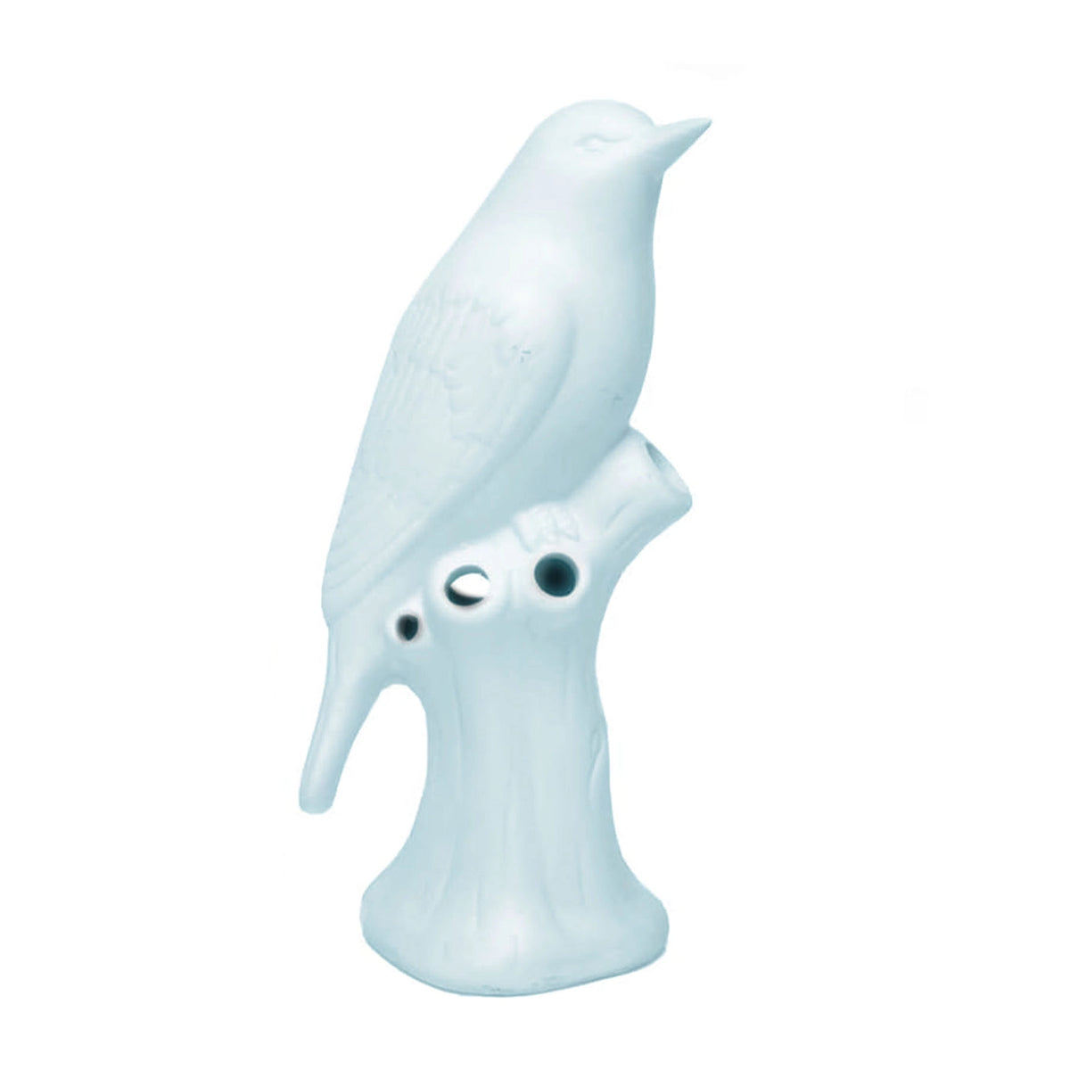 Vogelvase Porzellan Babyblau