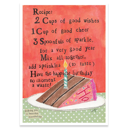 Recipe Birthday Card