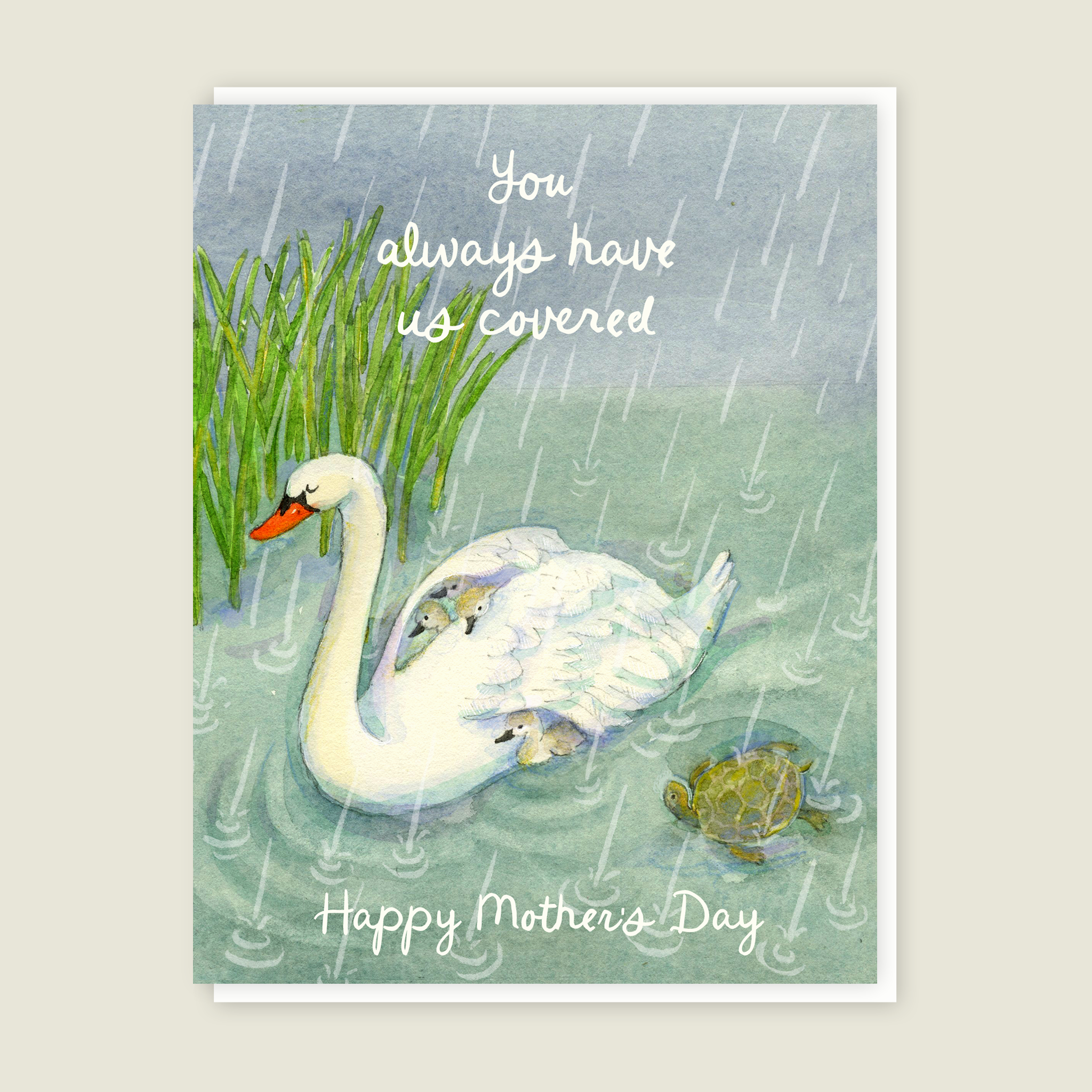 Swan Mother's Day Card