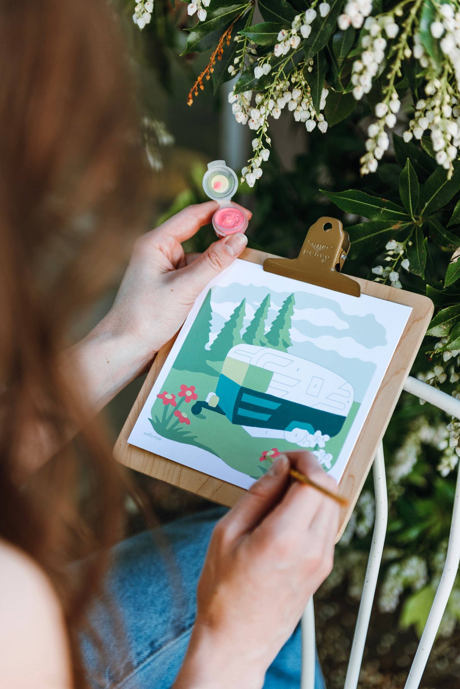 Happy Camper Mini Paint-by-Number Kit