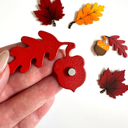 Eichel mit Eichenblatt-Magnet