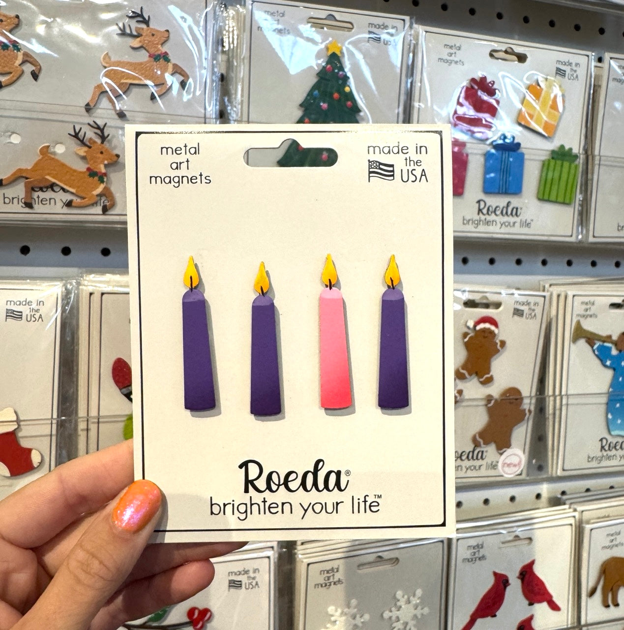 Advent Candle Magnets S/4