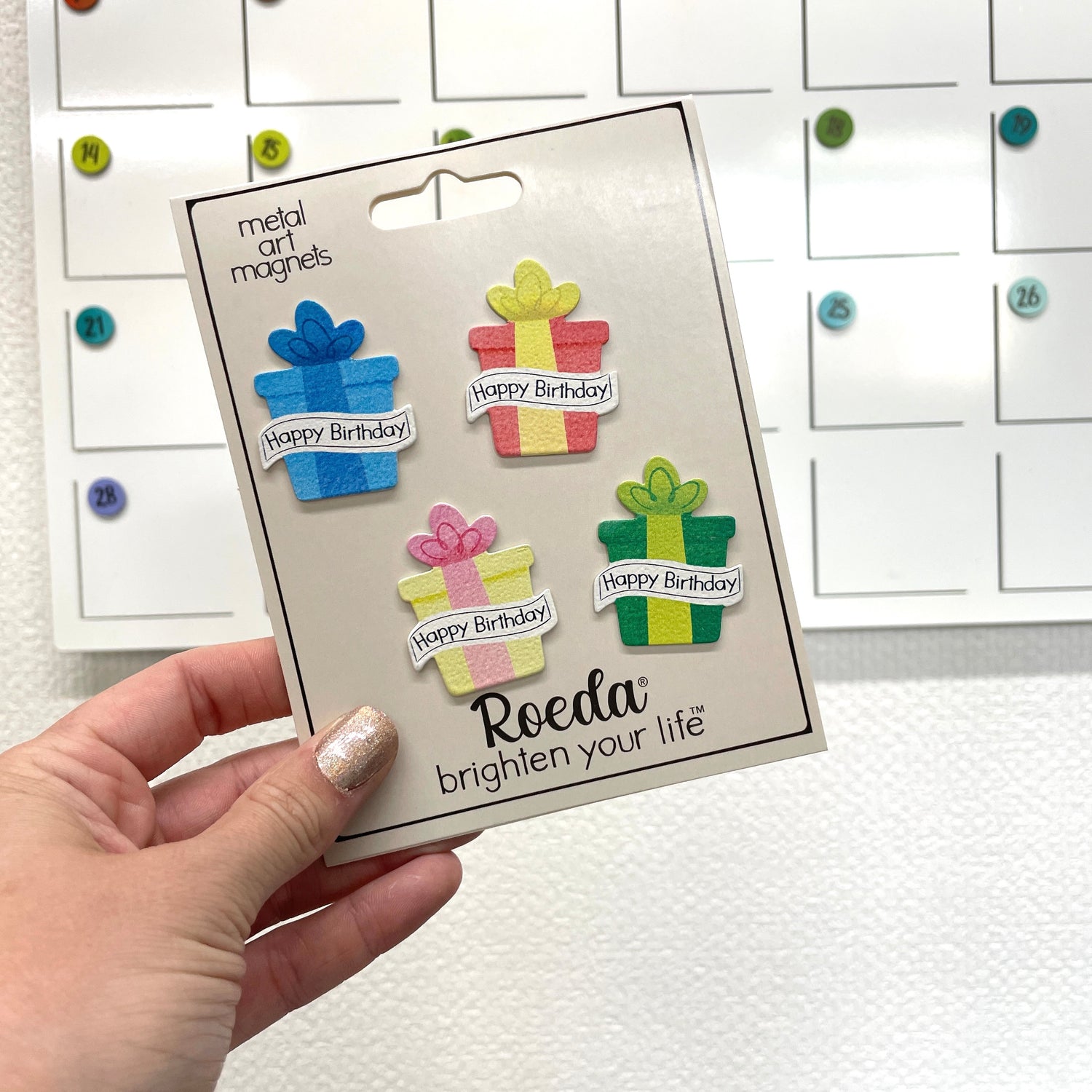 Birthday Calendar Magnets S/4