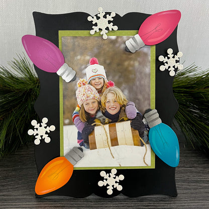 Christmas Light Bulb Mini Art Pop Magnets S/4 (Bright)