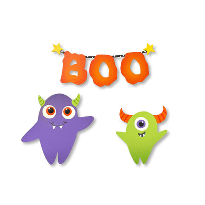 &quot;Boo&quot; Banner w/ Monster Magnets S/3