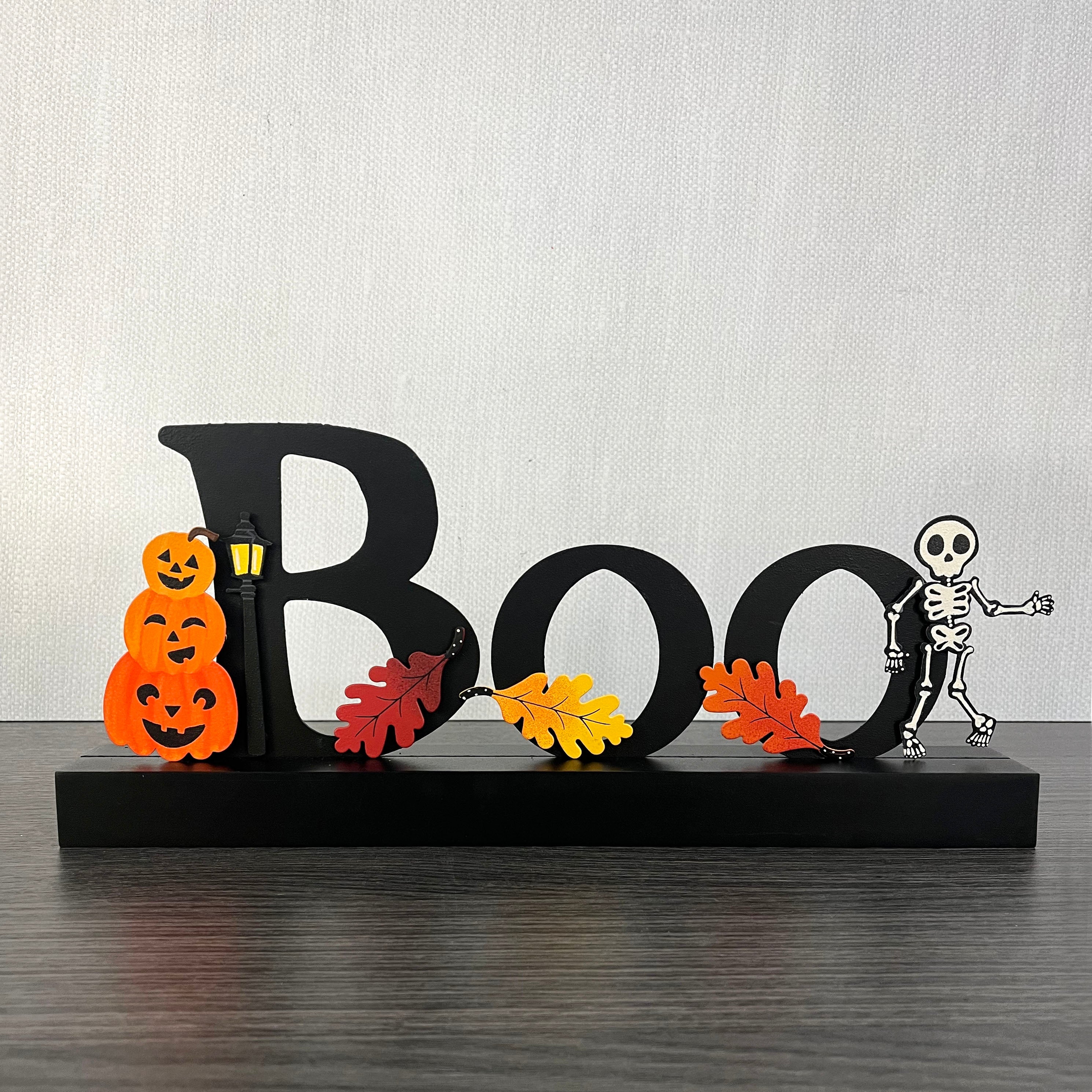Halloween-Magnet mit gestapelten Kürbissen