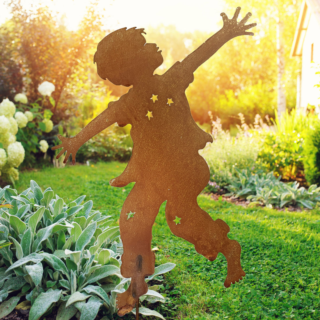 Boy Dancer Garden Stake 28"h