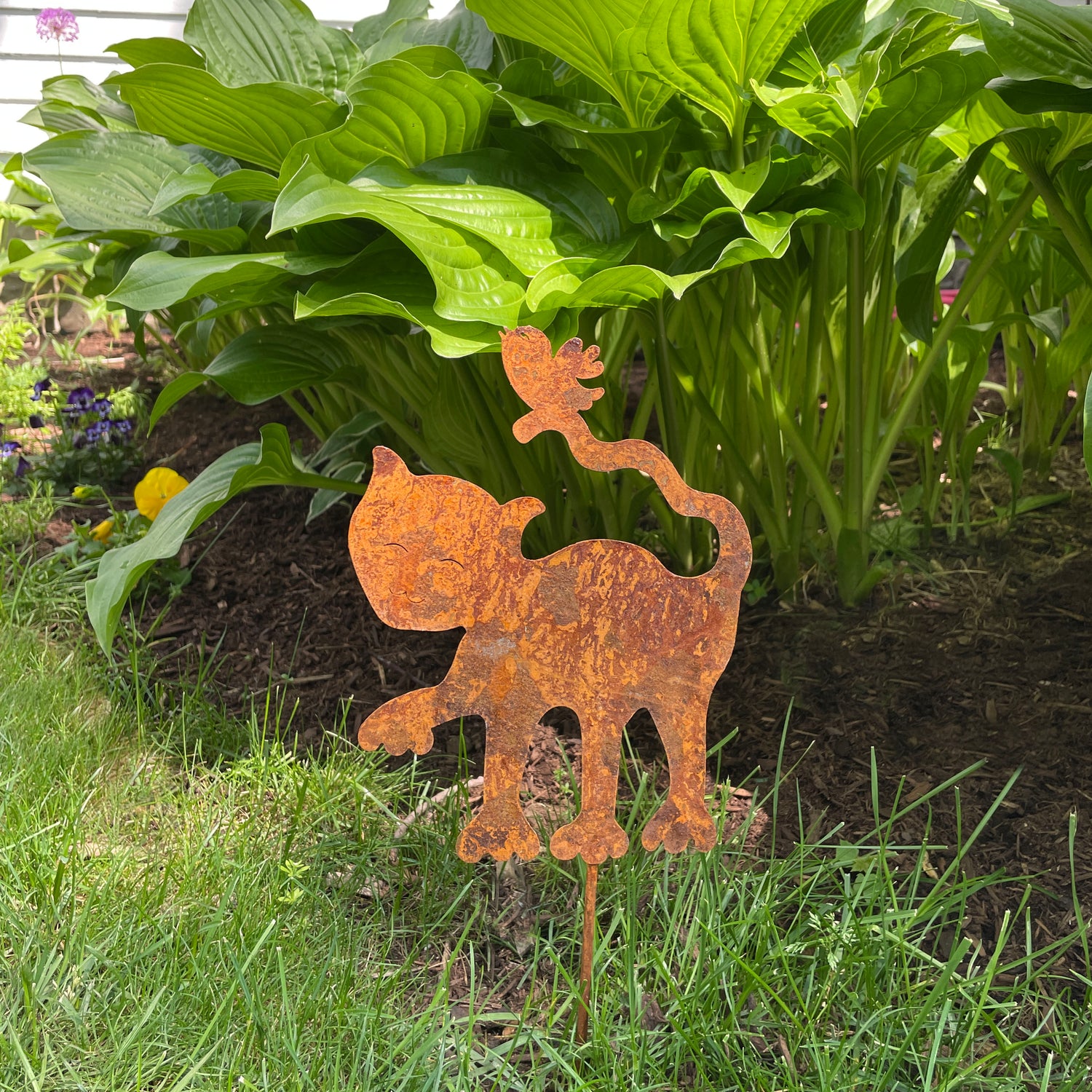 Faithful Friends Garden Stake - Cat (9&quot;)