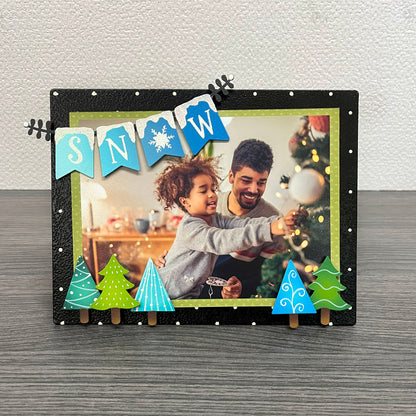 Colorful Winter Tree Magnets S/5