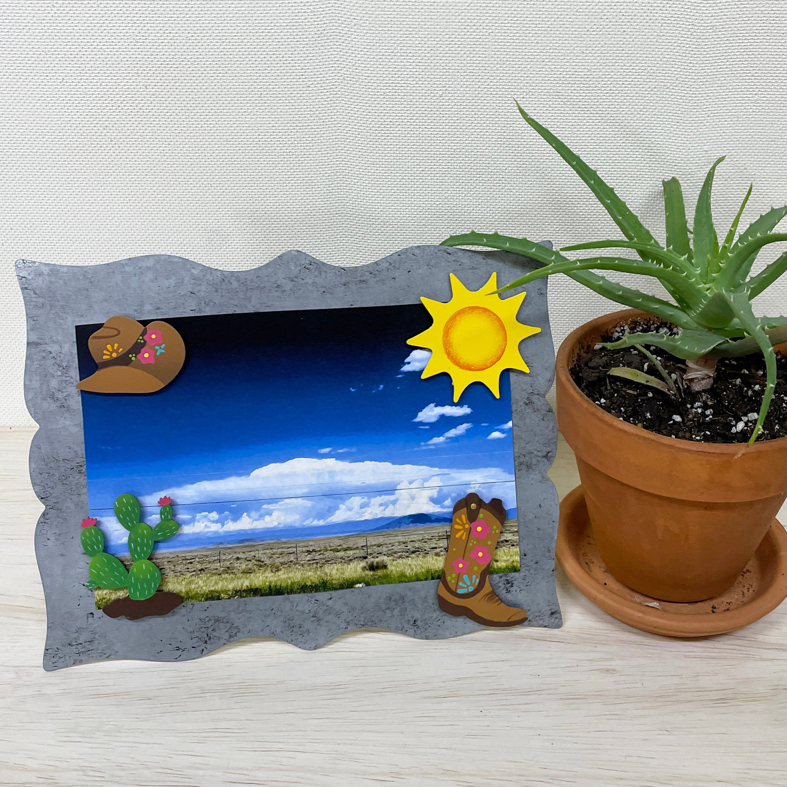 Cowgirl &amp; Cactus Magnets S/3