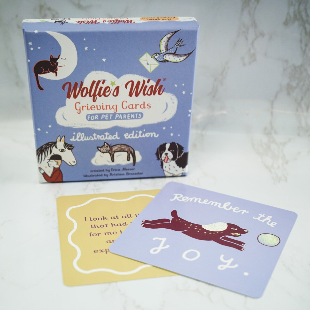 Illustrated Pet Loss Grieving Cards