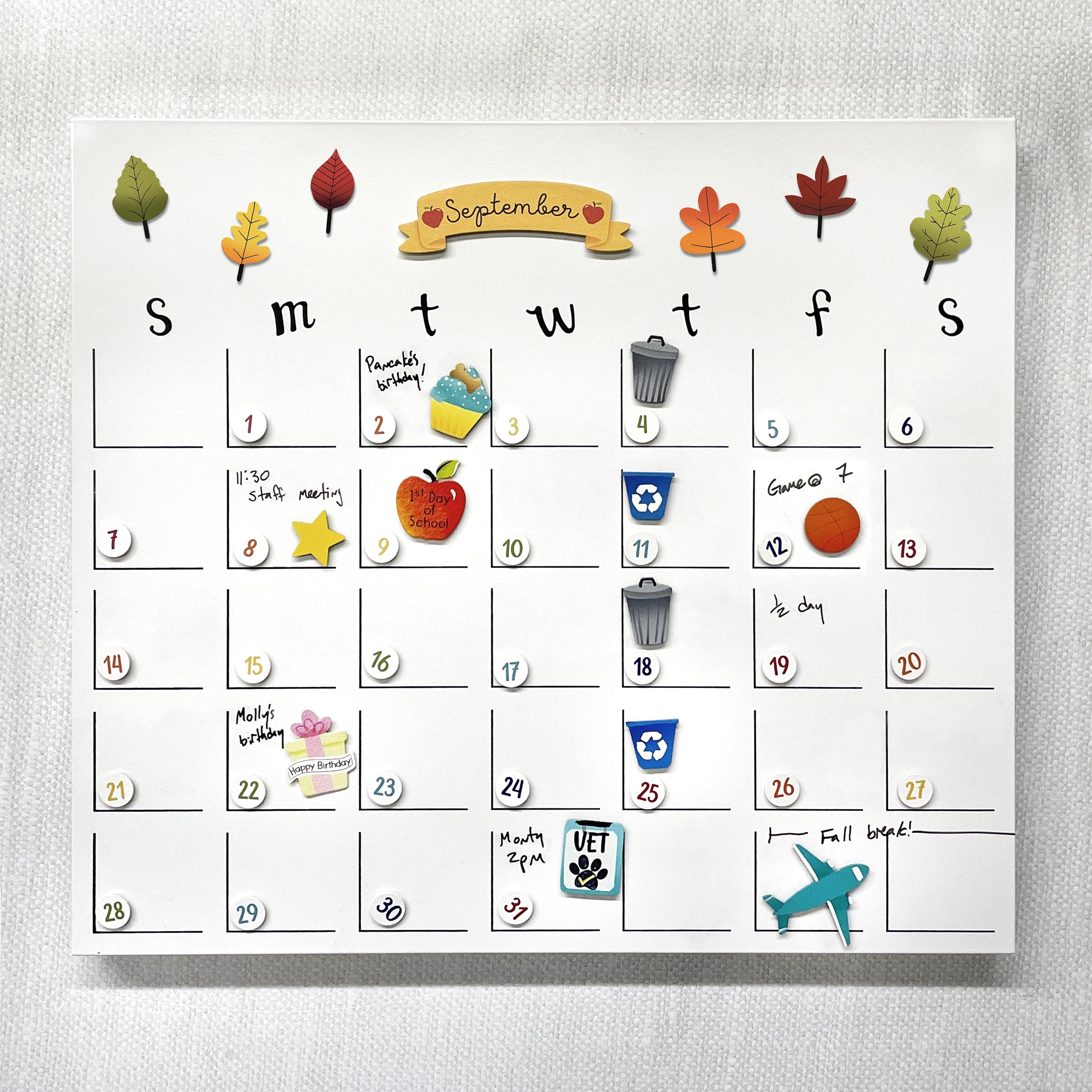 Calendar Number Magnets S/31