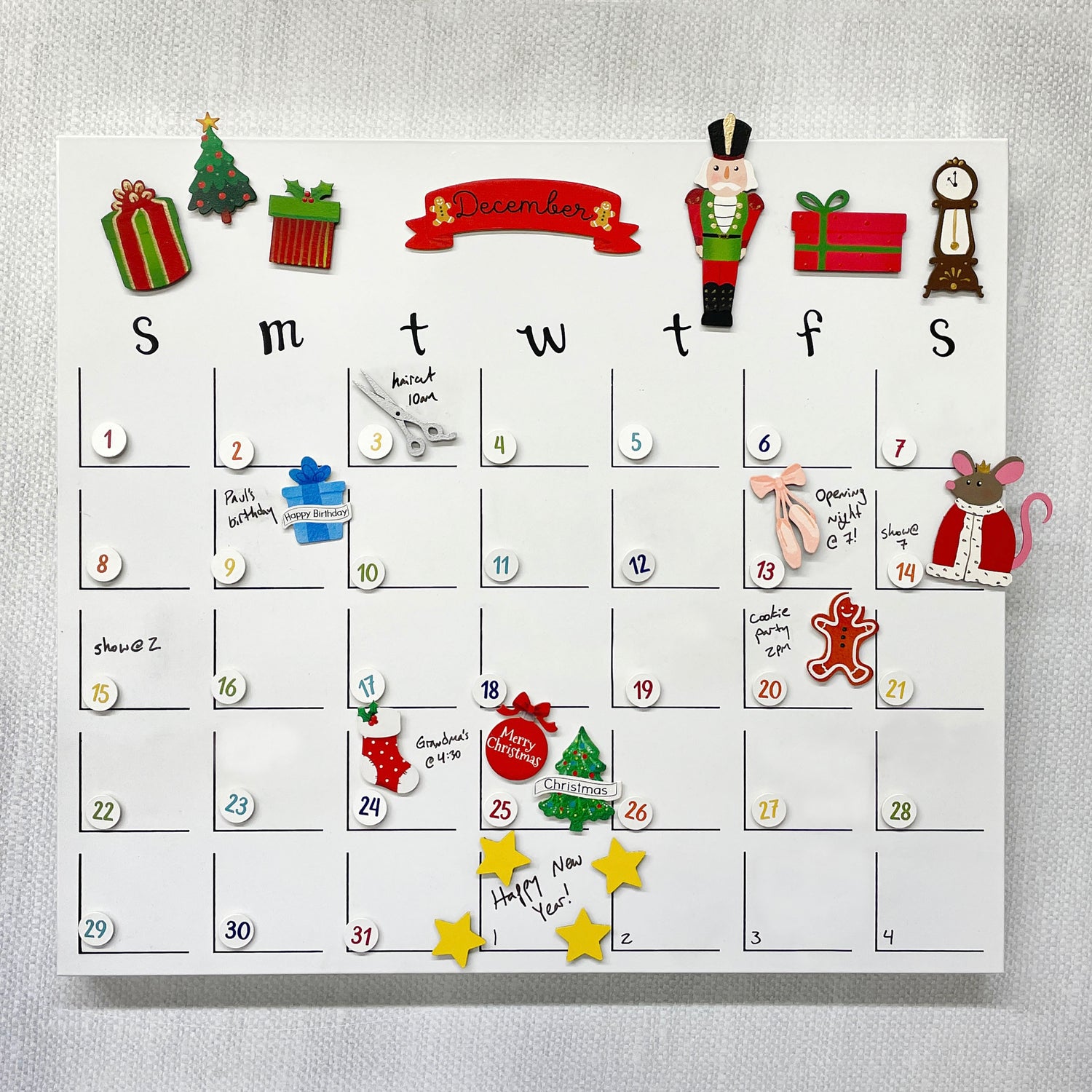 Calendar Number Magnets S/31