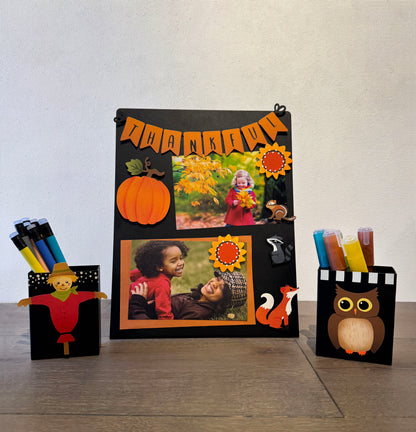 Thankful Wreath Kit Magnets S/4