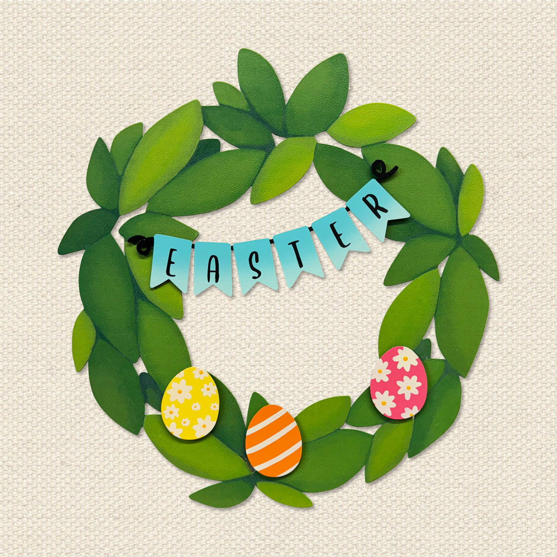"Easter" Wreath Kit Magnets S/4
