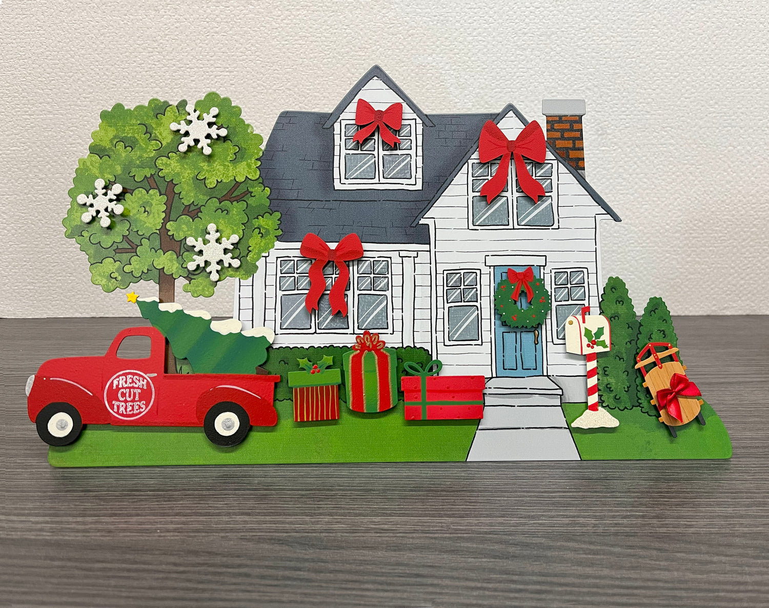 Holiday Truck w/ Tree Magnet