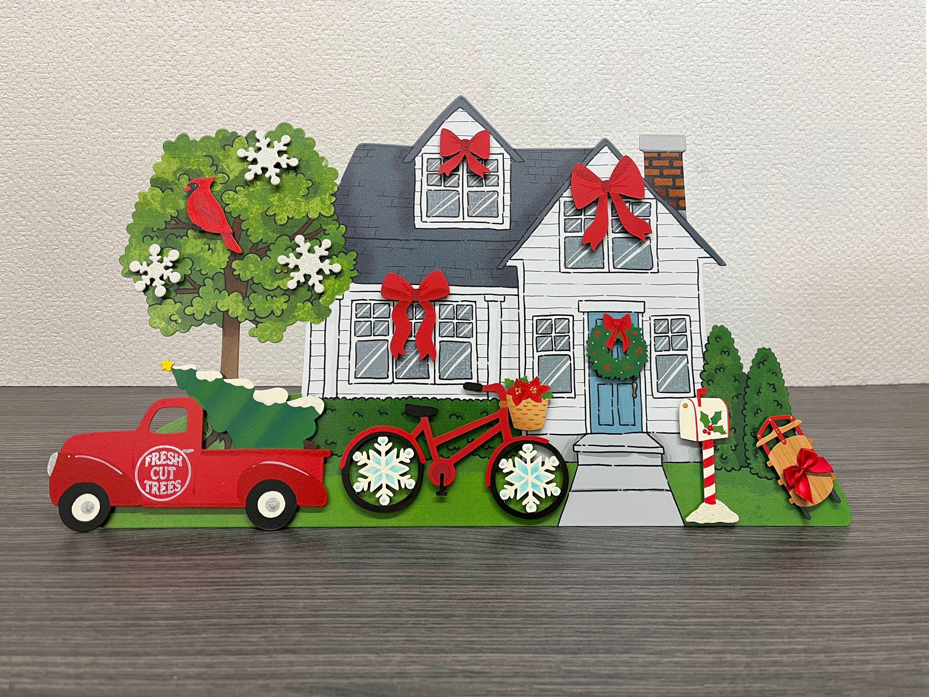 Holiday Truck w/ Tree Magnet