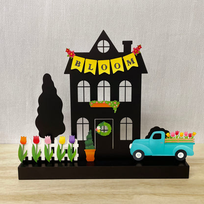 Spring Truck w/ Flowers Magnet