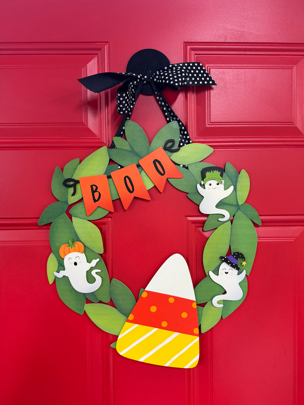 Boo Wreath Kit Magnets S/4