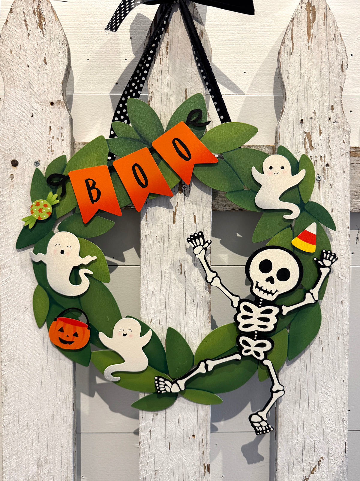 Boo Wreath Kit Magnets S/4