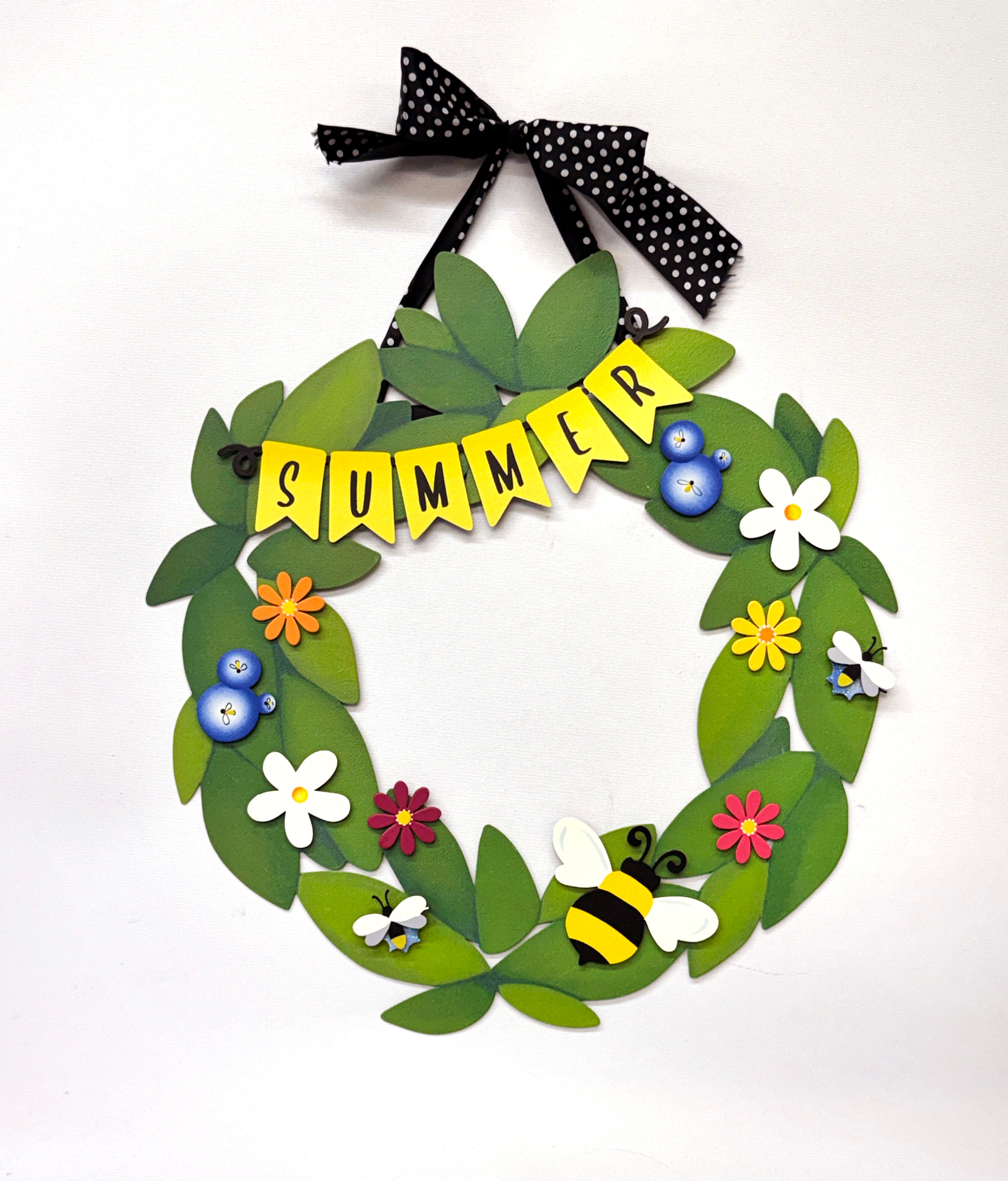 Summer Wreath Kit Magnets S/4