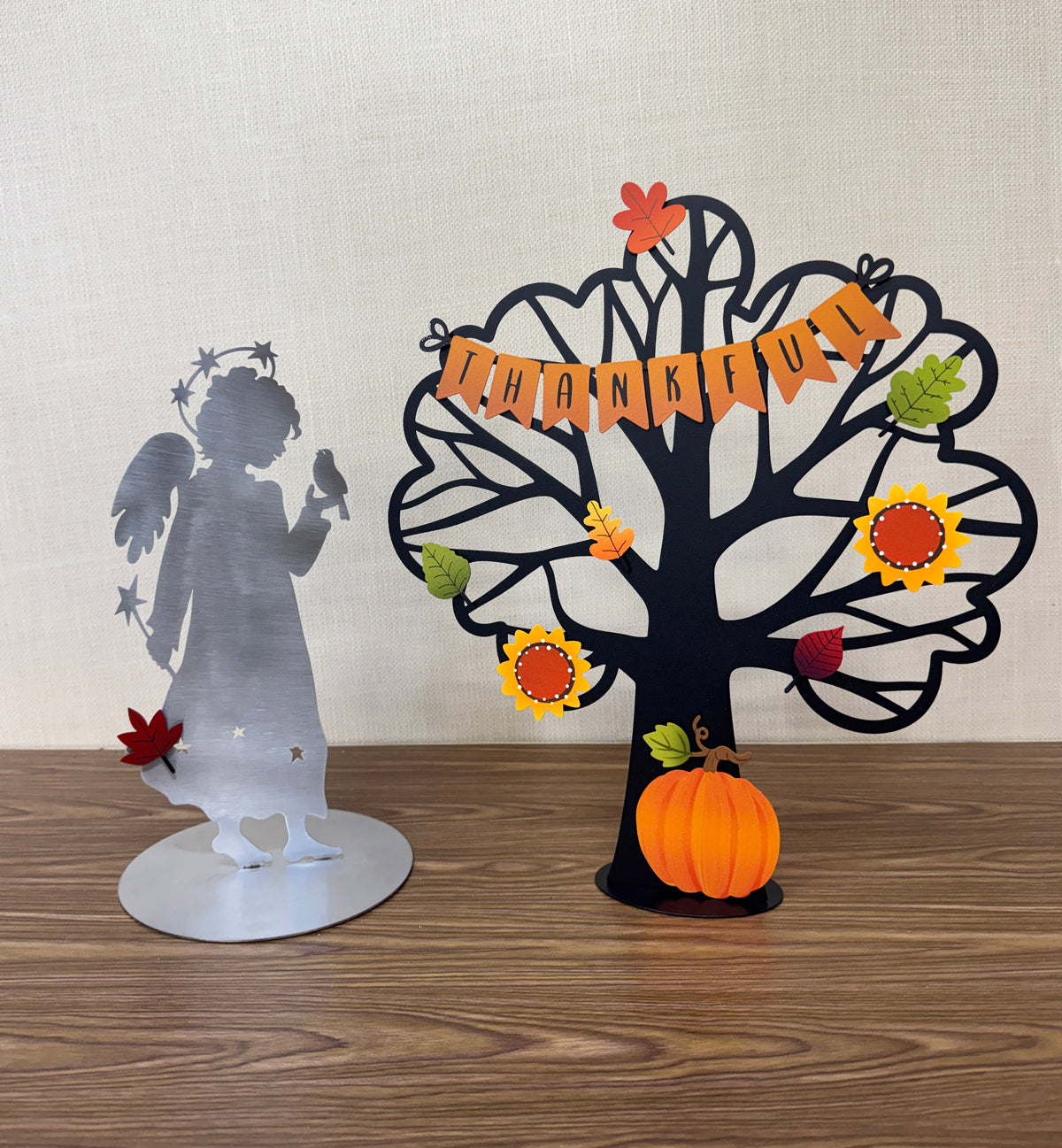 Thankful Wreath Kit Magnets S/4