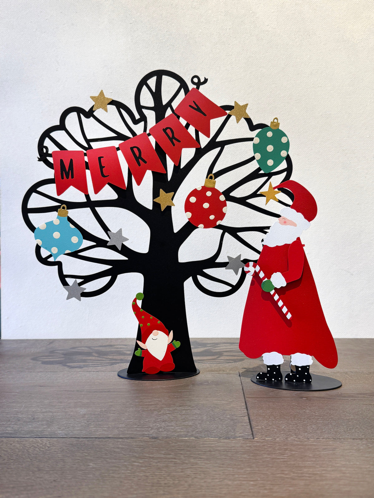 Merry Wreath Kit Magnets S/4