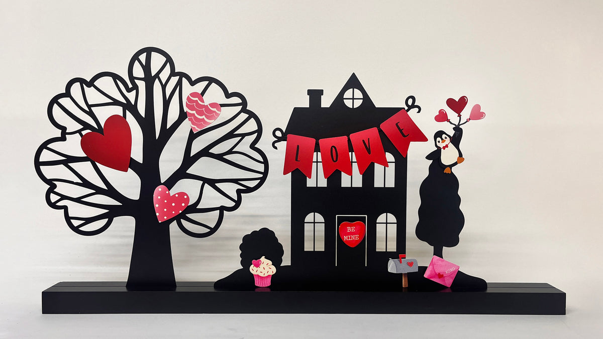 Love Wreath Kit Magnets S/4