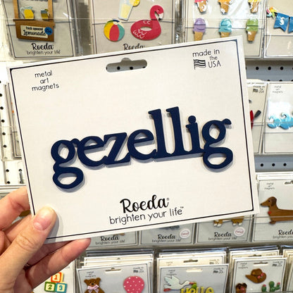 "Gezellig" Magnet - Navy