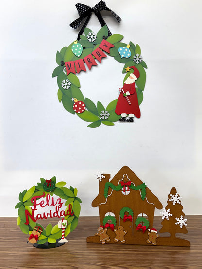 Gingerbread House Magnetic Decor, Freestanding