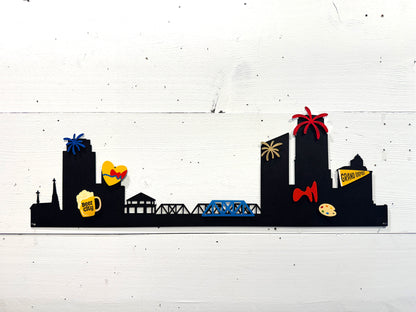 Grand Rapids City Skyline 27"