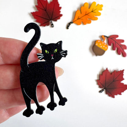 Halloween-Katzenmagnet