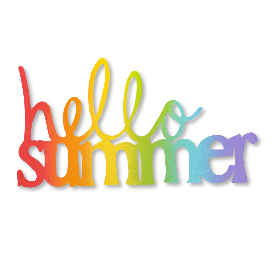 „Hallo Sommer“ Magnet Blau