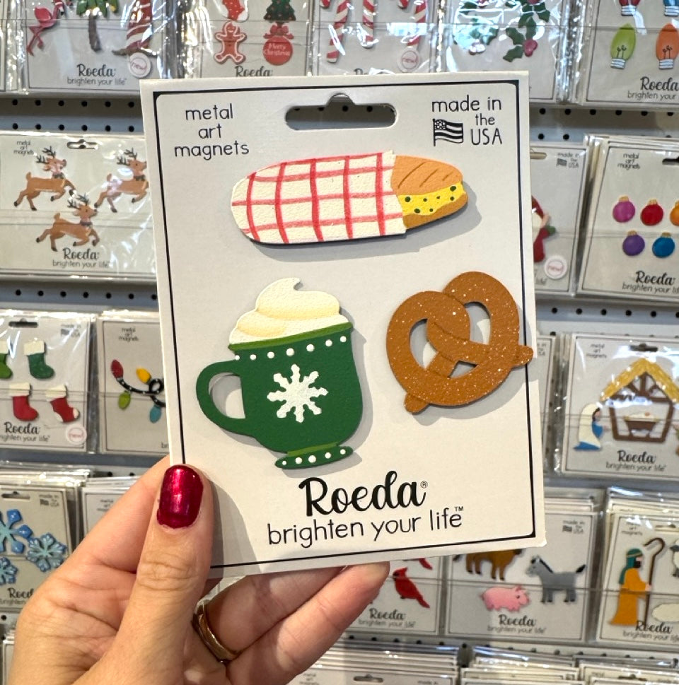 Holiday Market Magnets S/3