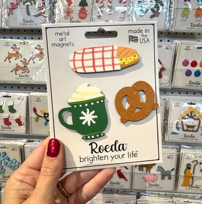 Holiday Market Magnets S/3