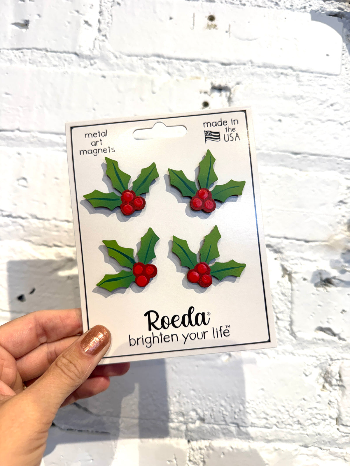 Holly Magnets S/4