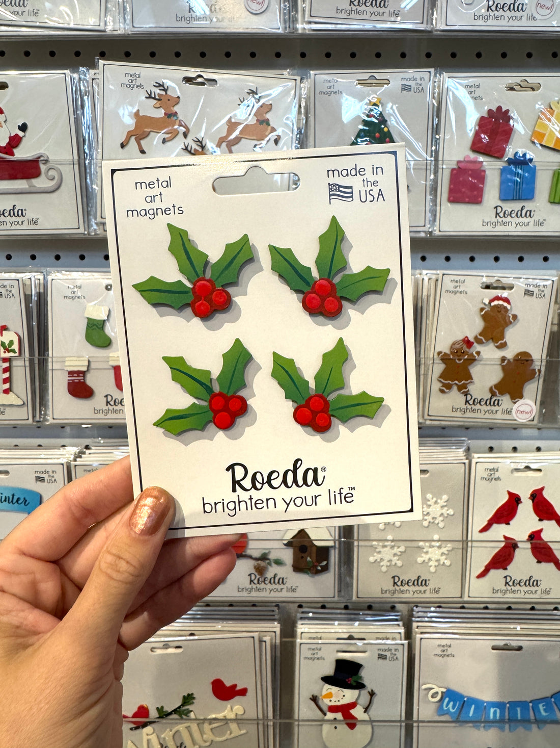 Holly Magnets S/4