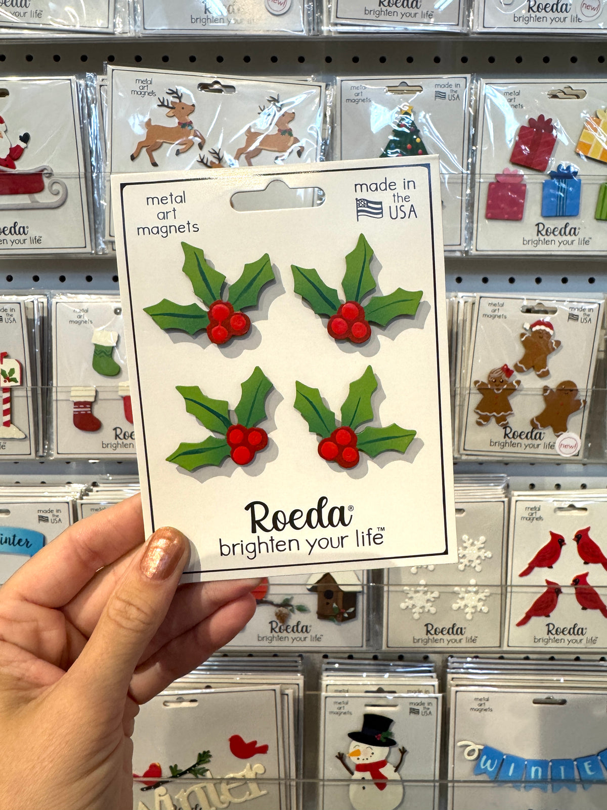Holly Magnets S/4
