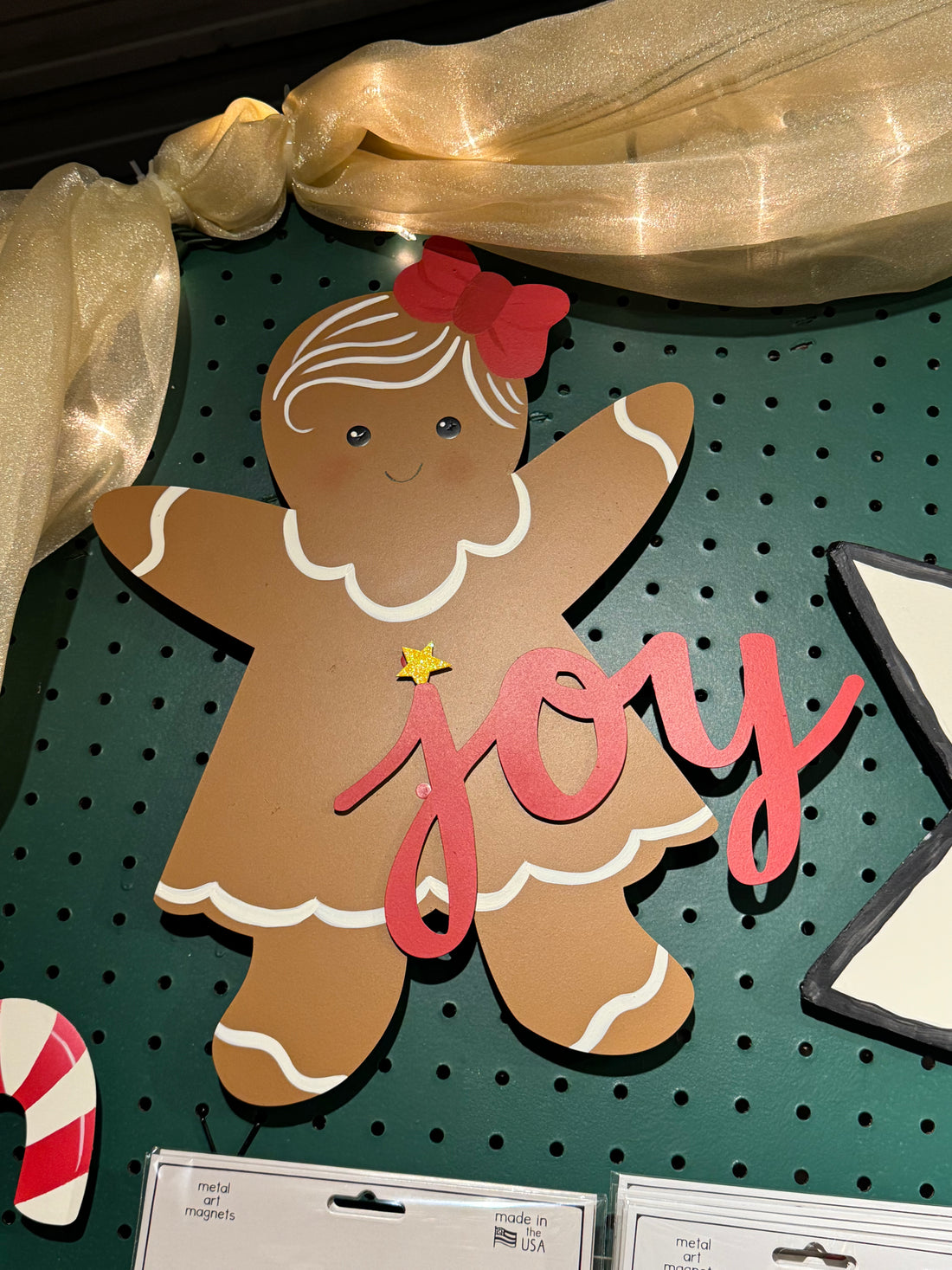 Gingerbread Woman Magnetic Wall Art