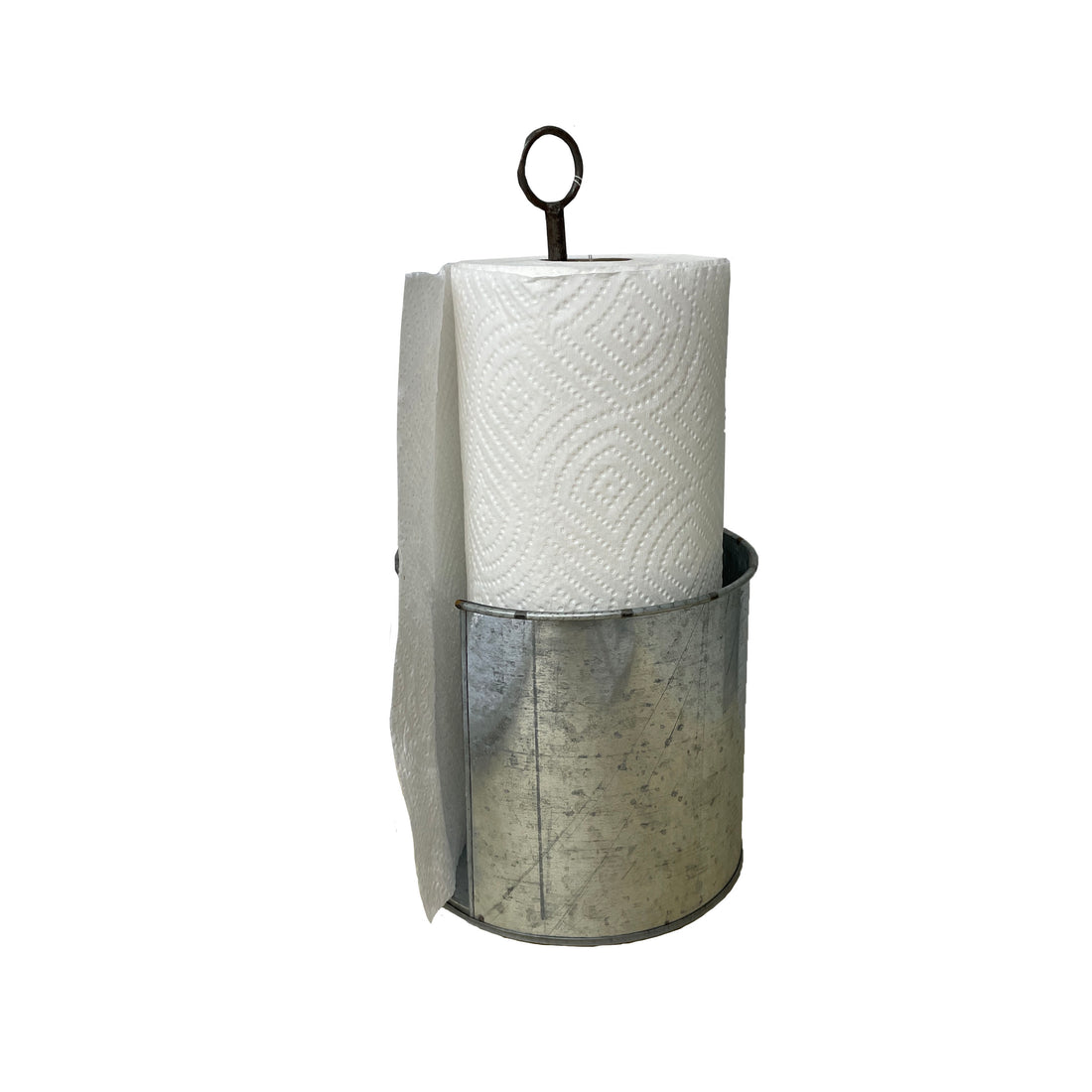 Zinc Farmhouse Paper Towel Holder