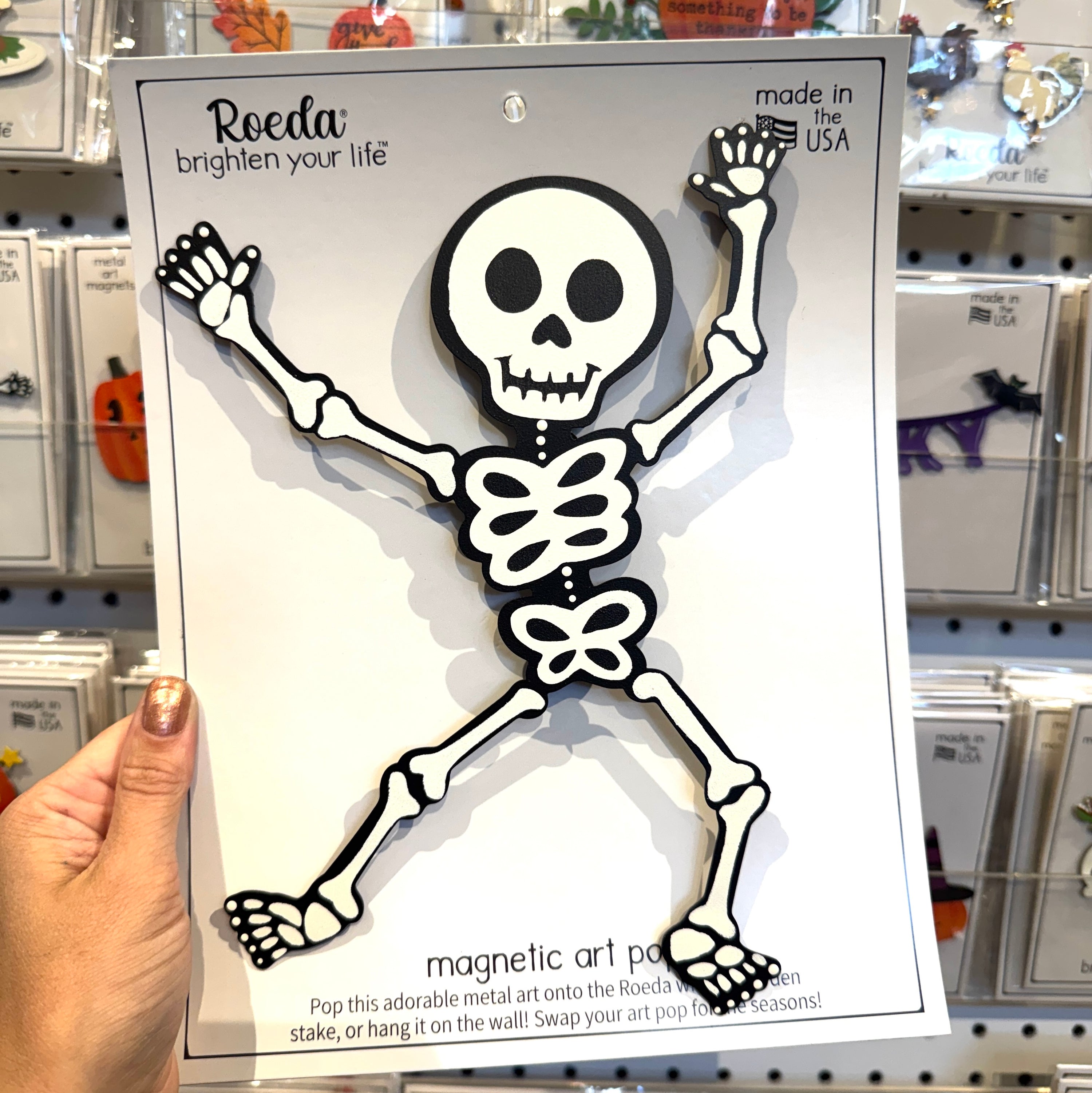 Skeleton Magnetic Art Pop